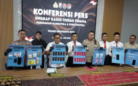 Polres Mojokerto Kota Tingkatkan Pengawasan terhadap Peredaran Zat Terlarang