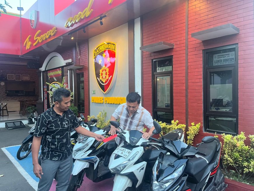 Lima Motor Curian Jadi Barang Bukti Pengungkapan Kasus