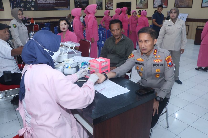 Sambut Hari Bhayangkara, Bakti Kesehatan Jadi Agenda Pengabdian